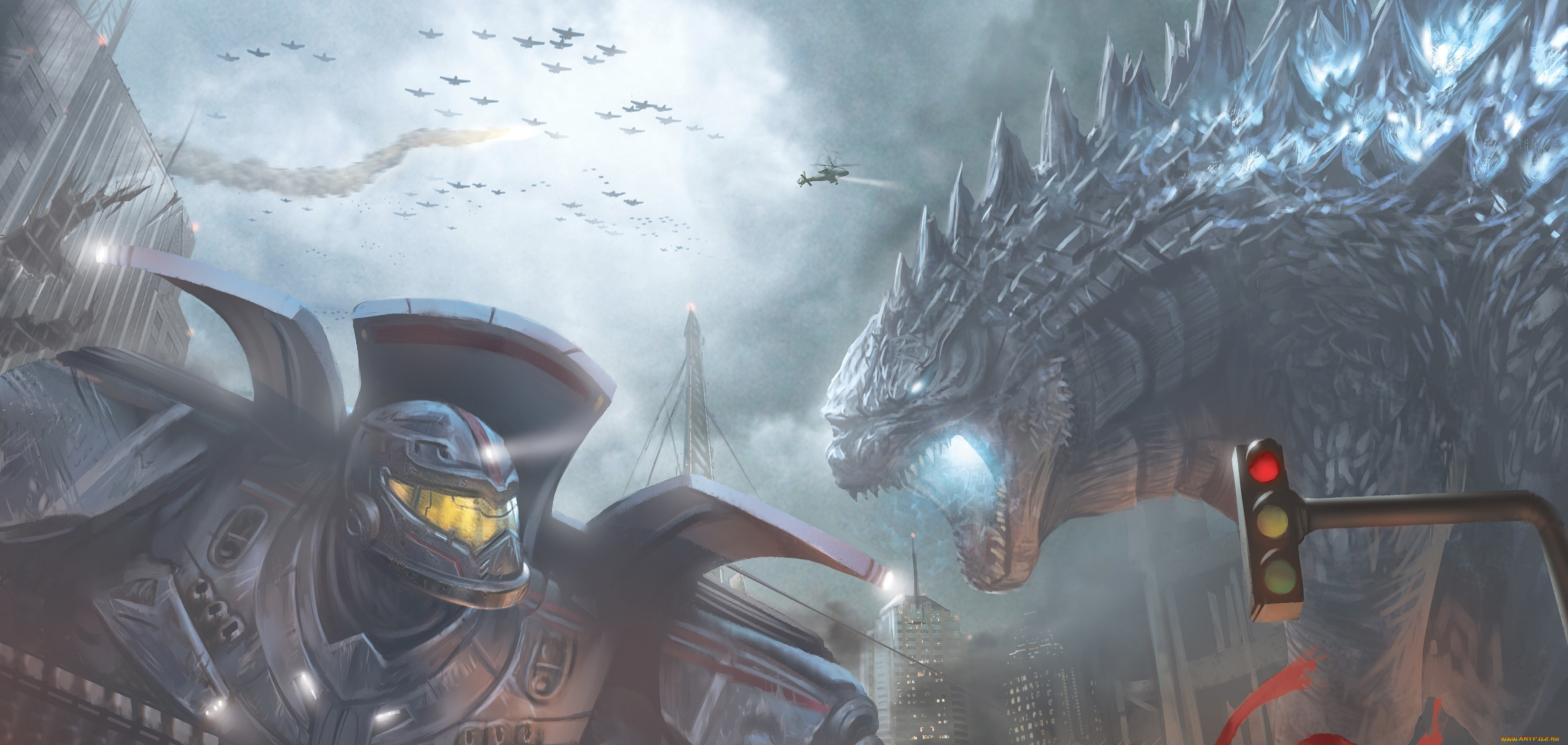 Godzilla vs Transformers